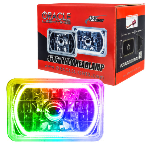 Oracle Pre-Installed Lights 4x6 IN. Sealed Beam - ColorSHIFT Halo - 6909-333
