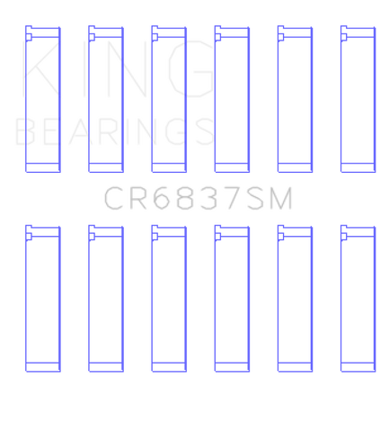 King Honda J30/J35 (Size Standard) Connecting Rod Bearing Set - CR6837SM