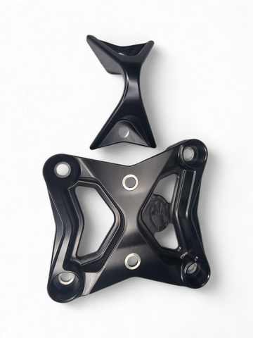 Elektric Offroad 2017+ Can Am X3 Maverick 6 Bolt Eod Xl Radius Rod Plate With Tow Hook Black - RRP210012XL