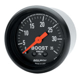 Autometer 99-06 Ford Powerstroke/SD Black Triple Pillar Z-Series Gauge Kit - 7072