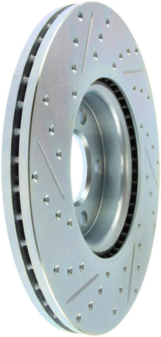 StopTech 07-13 Mazdaspeed3 Sport Slotted & Drilled Front Left Rotor - 227.45078L