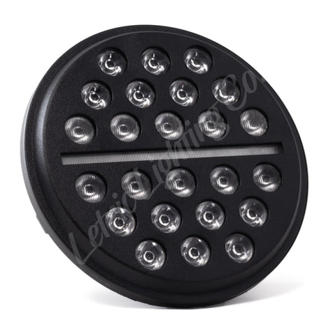 Letric Lighting 7in Led Buck-Shot Headlight Blk - LLC-ILHC-7B