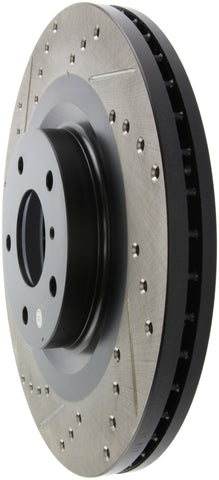 StopTech 06-07 350Z / 05-07 G35 exp Sport/ 06-07 G35X SportStop Slotted & Drilled Front Right Rotor - 127.42080R