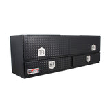Westin/Brute High Cap 72in Stake Bed Contractor TopSider w/ Base Drawers - Textured Black - 80-TB400-72-BD-BT