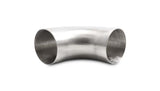 Vibrant 4.0in OD 5.91in Tangent Length T304 SS 90 Deg Mandrel Bend w/Extended Leg Length - 13356
