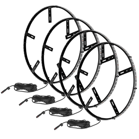 Oracle LED Illuminated Wheel Rings - Aqua - 4215-010