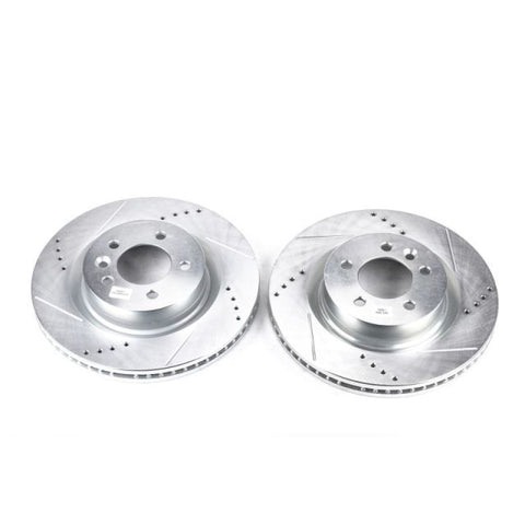 Power Stop 05-09 Land Rover LR3 Front Evolution Drilled & Slotted Rotors - Pair - EBR806XPR
