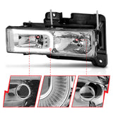 ANZO 1999-2000 Cadillac Escalade Crystal Headlights - 111499
