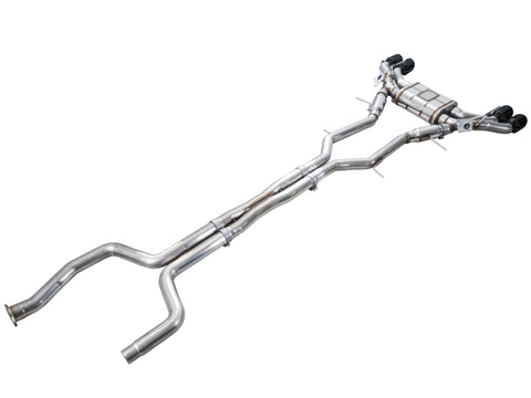 AWE Tuning 22-26 Cadillac CT5-V Blackwing SwitchPath Exhaust - Diamond Black Tips - 3025-43562