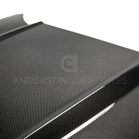 Anderson Composites 2015-2017 Ford Mustang Double Sided Carbon Fiber Type-OE Style Hood - AC-HD15FDMUGT-OE-DS