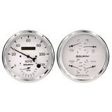 Auto Meter Old Tyme White Quad & Tach/Speedo 5in. - 2 Pc. - 1652
