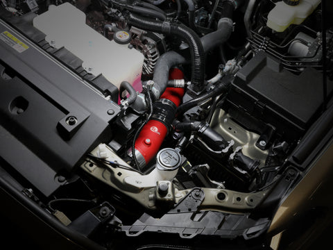 aFe 2024+ Toyota Tacoma BladeRunner 2.5in & 3in Aluminum Hot & Cold Charge Pipe Kit - Red - 46-20724-R