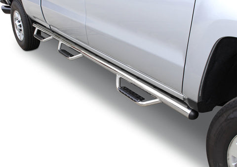 Go Rhino 07-10 Chevrolet Silverado 2500HD/3500HD Dominator D3-1 Piece SideSteps - W2W - SS - D360391PS