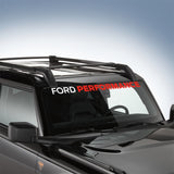 Ford Racing Ford Performance Bronco Windshield Banner - White/Red - M-1820-BRR