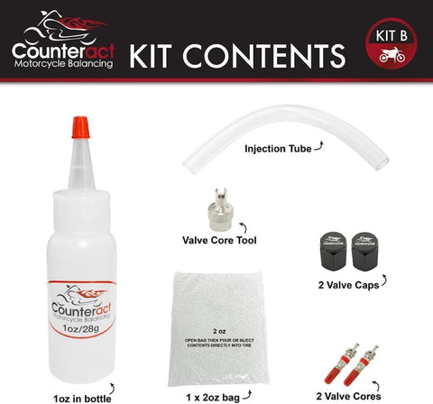 Counteract Motorcycle Balancing Bead DIY Kit: (1) 1oz Bag / (1) 2oz Bag - KIT B