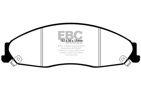 EBC 02-05 Cadillac CTS 2.6 Ultimax2 Front Brake Pads - UD921