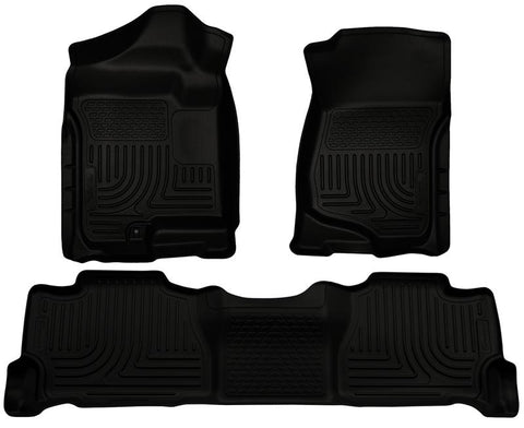 Husky Liners 07-13 GM Escalade/Suburban/Yukon WeatherBeater Black Front & 2nd Seat Floor Liners - 98251