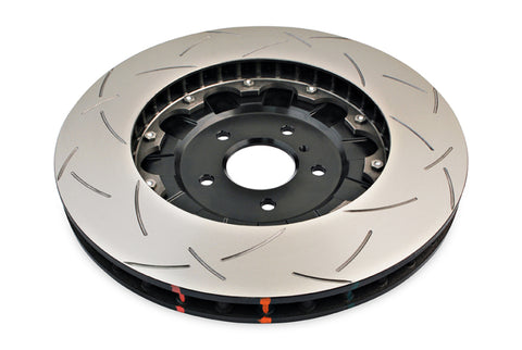 DBA 09-11 Nissan GTR R-35 Front Slotted 5000 Series 2 Piece Rotor Assembled w/ Black Hat - DBA52320BLKS