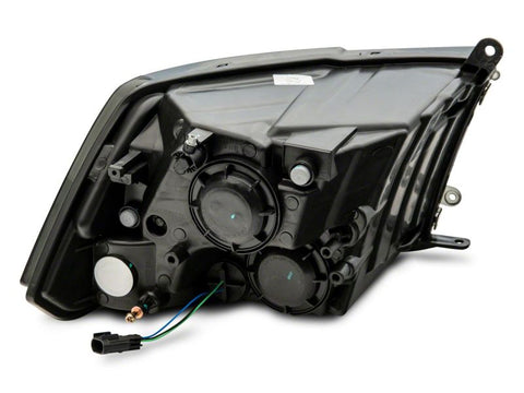 Raxiom 09-18 Dodge RAM 1500 Axial OEM Rep Headlights w/ Dual Bulb- Chrome Housing (Smoked Lens ) - R118021