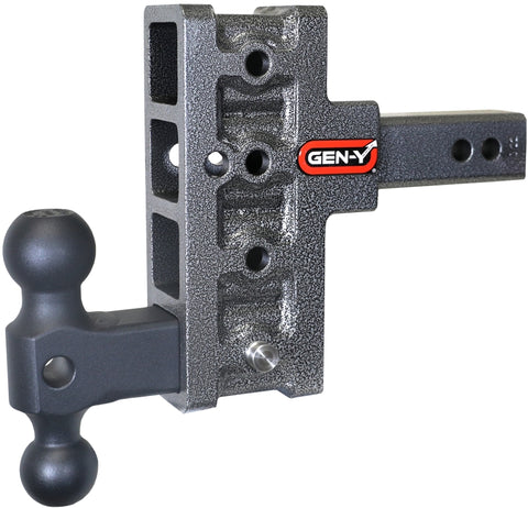 Gen-Y Mega Duty 2in Shank 5in Offset Drop 1.5K TW 10K Hitch w/GH-031 Dual-Ball - GH-414