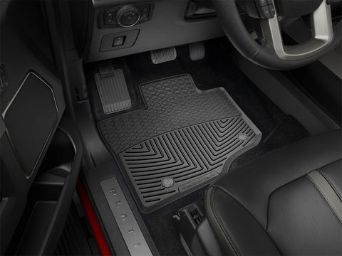 WeatherTech 2015+ Ford F-150 Front Rubber Mats - Black - W345