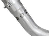 aFe Large Bore-HD 4in 409 Stainless Steel DPF-Back Exhaust w/Polished Tips 15-16 Ford Diesel Truck - 49-43122-P