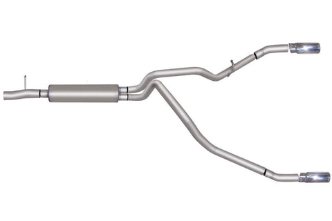 Gibson 11-16 Ford F-250 Super Duty Lariat 6.2L 2.5in Cat-Back Dual Split Exhaust - Stainless - 69126