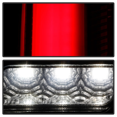 Spyder 10-12 Ford Mustang Light Bar Seq Turn Signal LED Tail Lights - Smoke ALT-YD-FM10-LED-SM - 5085115