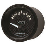 Autometer GT Series 52mm Short Sweep Electronic 8-18 Volts Voltmeter - 8092