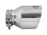 aFe MACH Force-Xp 304 SS Clamp-On Exhaust Tip 2.5in. Inlet / 4in. Outlet / 6in. L - Polished - 49T25404-P06