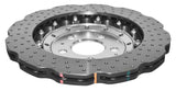 DBA 13-16 Audi RS5 (w/Scalloped edge Iron Discs) Rear 5000 Series Drilled Wavy Rotor w/Silver Hat - DBA52835WSLVXD