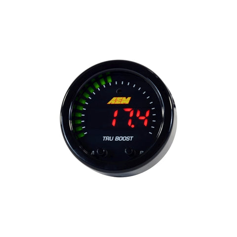AEM X-Series Tru-Boost Controller Gauge w/ Boost Control Solenoid 80PSIg Internal MAP Sensor - 30-0352