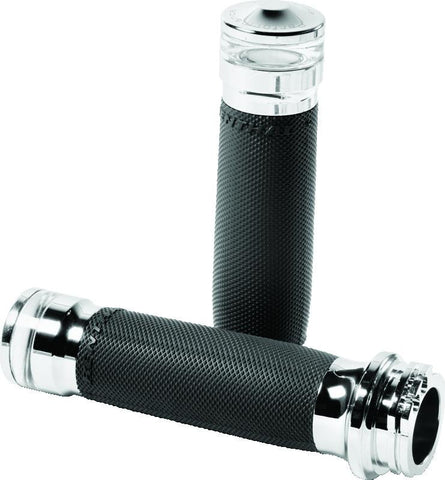 Performance Machine Contour Led Handle Grip Set - Chrome - 0063-2101M-CH