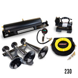 Kleinn 17-26 Ford F-250/ F-350/ F-450 Onboard Air System w/ Model 230 Horns - SDKIT17-230STL