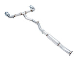 AWE Tuning Subaru BRZ/ Toyota GR86/ Toyota 86 Track Edition Cat-Back Exhaust- Chrome Silver Tips - 3020-32279