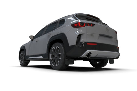 Rally Armor - 2024 Mazda CX-50 Black UR Mud Flap W/Grey Logo (Will Not Fit CX-5) - MF107-UR-BLK-GRY