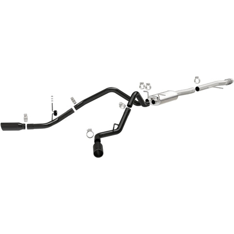 MagnaFlow SYS Cat-Back 3.5in Black Dual Split Rear Tips 14-15 Chevy Silverado/GMC Sierra 4.3L-5.3L - 15360