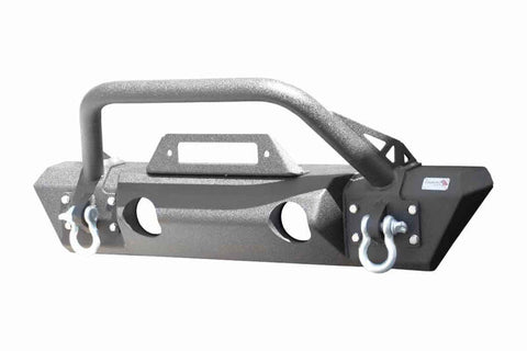 Fishbone Offroad 2018+ Jeep JL/Gladiator Wrangler JL/Gladiator Front Winch Bumper - Black Powdercoat - FB22178