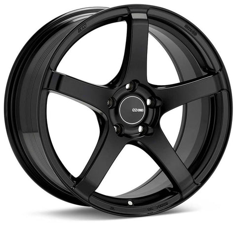 Enkei Kojin 17x8 40mm Offset 5x114.3 Bolt Pattern 72.6mm Bore Dia Matte Black Wheel - 476-780-6540BK