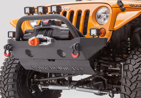 Body Armor 4x4 2018+ Jeep Wrangler JL Gladiator JT Mid-Stubby Front Bumper - JL-19532