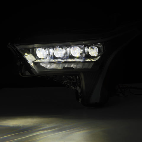 AlphaRex 22-23 Toyota Tundra NOVA-Series Headlights Black w/White DRL - Req 810029 OR 810030 - 880862
