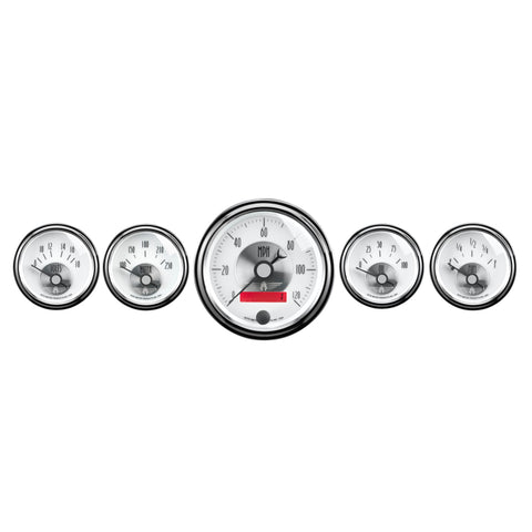 Autometer Prestige Series Pearl 5 Piece Gauge Kit - 2006