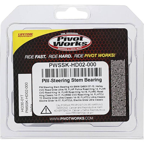 Pivot Works 07-10 BMW G450X Steering Stem Bearing Kit - PWSSK-HD02-000