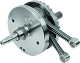 S&S Cycle 2007+ BT B-Style 4-3/8in Stroke Flywheel Assembly w/ Sprocket Shaft - Performance Pistons - 320-0356