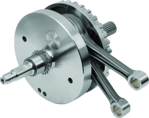 S&S Cycle 2007+ BT B-Style 4-3/8in Stroke Flywheel Assembly w/ Sprocket Shaft - Performance Pistons - 320-0356