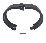Granatelli 4.0in Dual Seal Clamshell Clamp - Aluminum Black - 318540CS