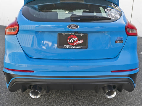 aFe Takeda 3in 304 SS Axle-Back Exhaust System w/ Polished Tip 16-18 Ford Focus RS 2.3L (t) - 49-33104-P