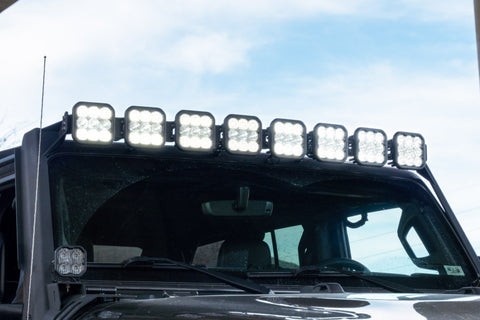 Diode Dynamics Jeep JL SS5 Pro CrossLink Windshield - White Combo Lightbar Kit - DD7262