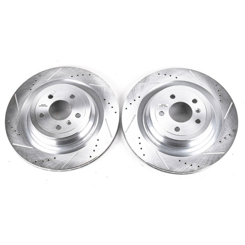 Power Stop 13-16 Mercedes-Benz GL350 Rear Evolution Drilled & Slotted Rotors - Pair - EBR1600XPR
