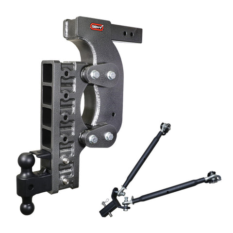 Gen-Y The Boss Torsion-Flex 2.5in Receiver 21in Drop Hitch w/Dual-Ball/Pintle Lock/Stab Kit - GH-1526